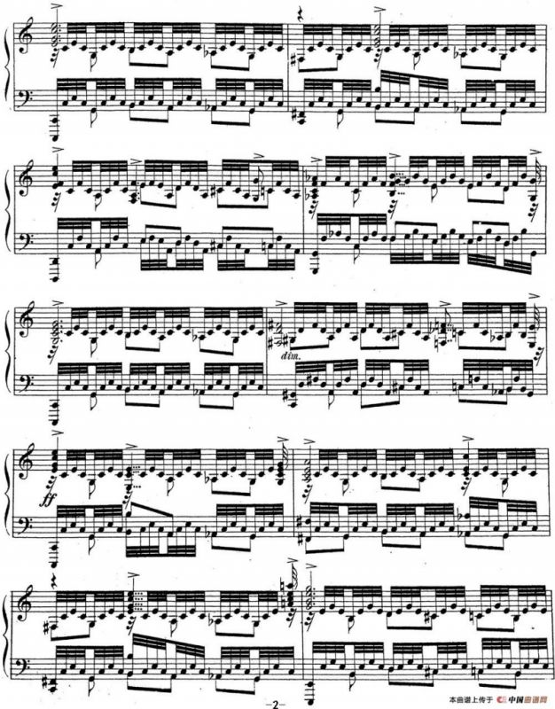 拉赫玛尼诺夫 音乐瞬间 Op.16 No.6 C大调