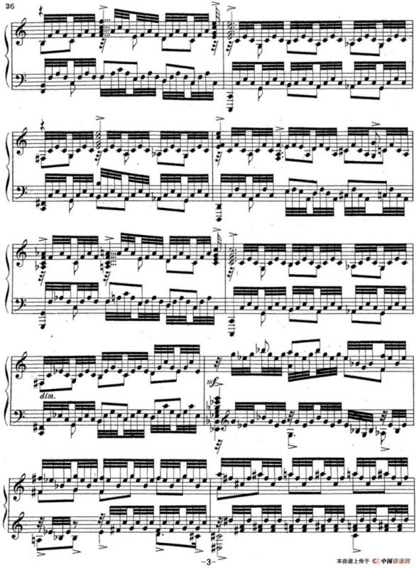 拉赫玛尼诺夫 音乐瞬间 Op.16 No.6 C大调