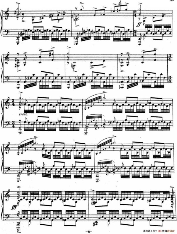 拉赫玛尼诺夫 音乐瞬间 Op.16 No.6 C大调