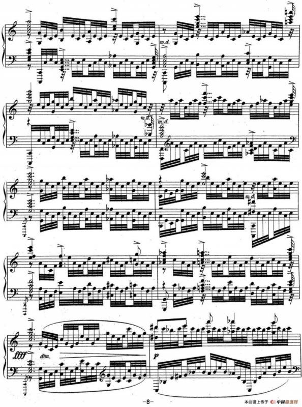 拉赫玛尼诺夫 音乐瞬间 Op.16 No.6 C大调