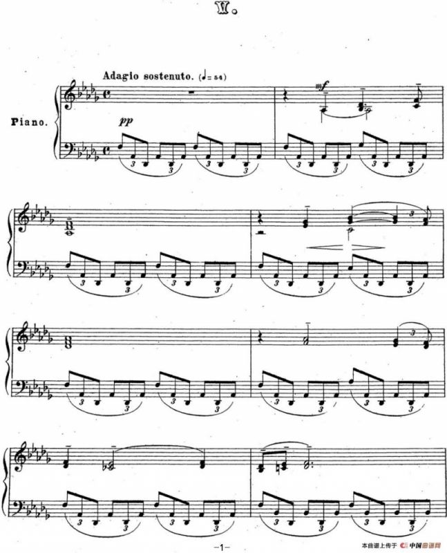 拉赫玛尼诺夫 音乐瞬间 Op.16 No.5 降D大调