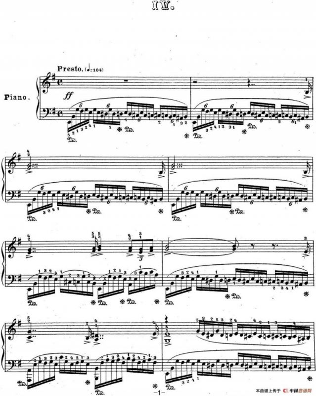 拉赫玛尼诺夫 音乐瞬间 Op.16 No.4 e小调