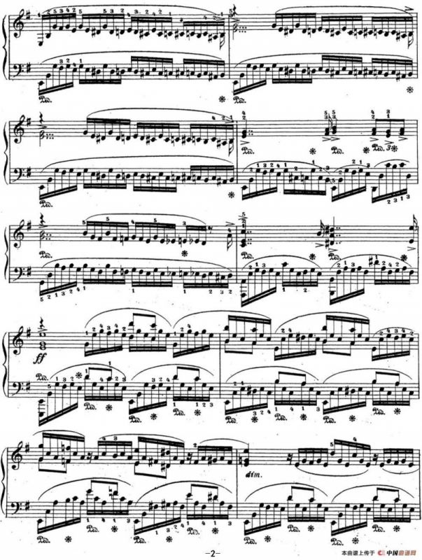 拉赫玛尼诺夫 音乐瞬间 Op.16 No.4 e小调