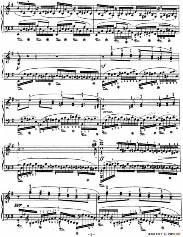 拉赫玛尼诺夫 音乐瞬间 Op.16 No.4 e小调