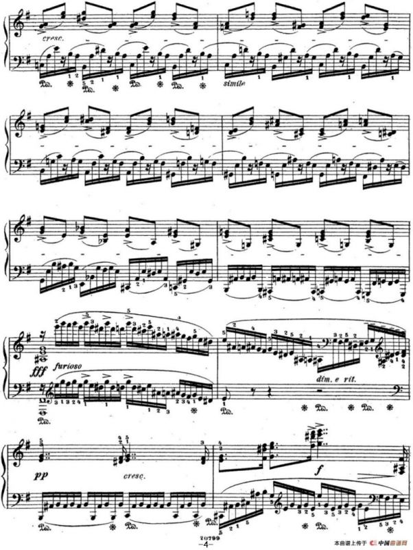 拉赫玛尼诺夫 音乐瞬间 Op.16 No.4 e小调