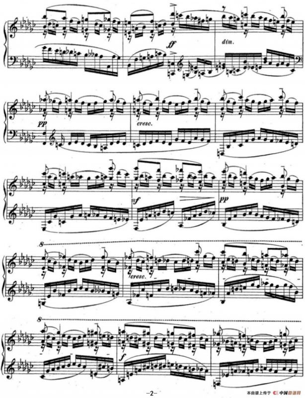 拉赫玛尼诺夫 音乐瞬间 Op.16 No.2 降e小调