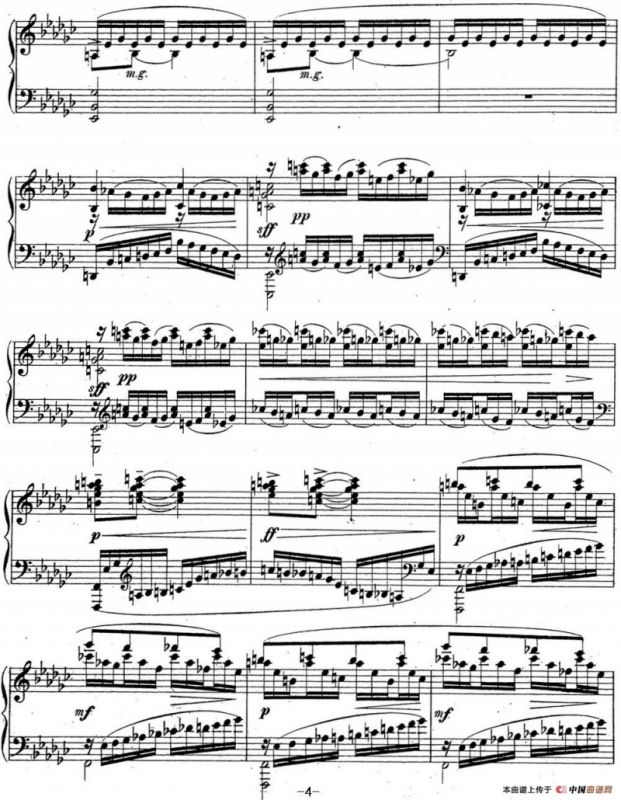 拉赫玛尼诺夫 音乐瞬间 Op.16 No.2 降e小调