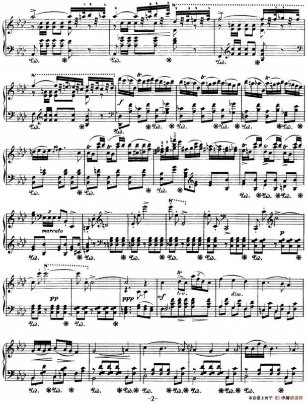 肖邦 波兰舞曲 Op.posth.71 No.3 f小调