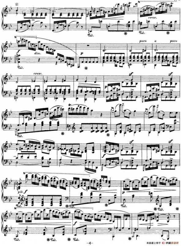 肖邦 波兰舞曲 Op.posth.71 No.2 降B大调