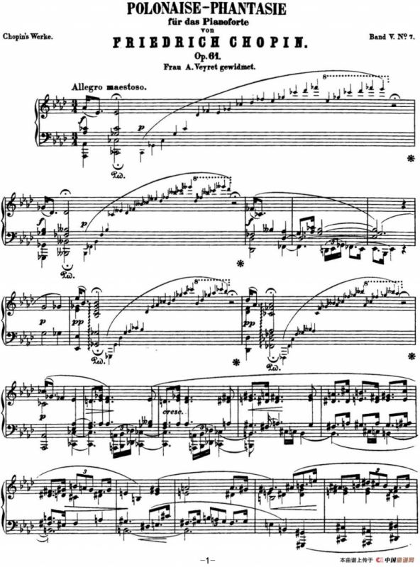 肖邦 幻想波兰舞曲 Op.61 降A大调 Polonaise