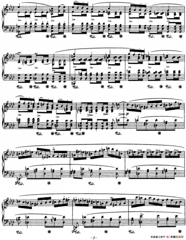 肖邦 波兰舞曲 英雄 Op.53 降A大调 Polonaise