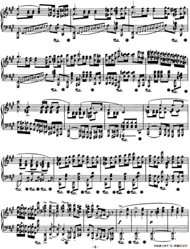 肖邦 波兰舞曲 Op.44 升f小调 Polonaise