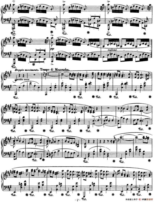 肖邦 波兰舞曲 Op.44 升f小调 Polonaise