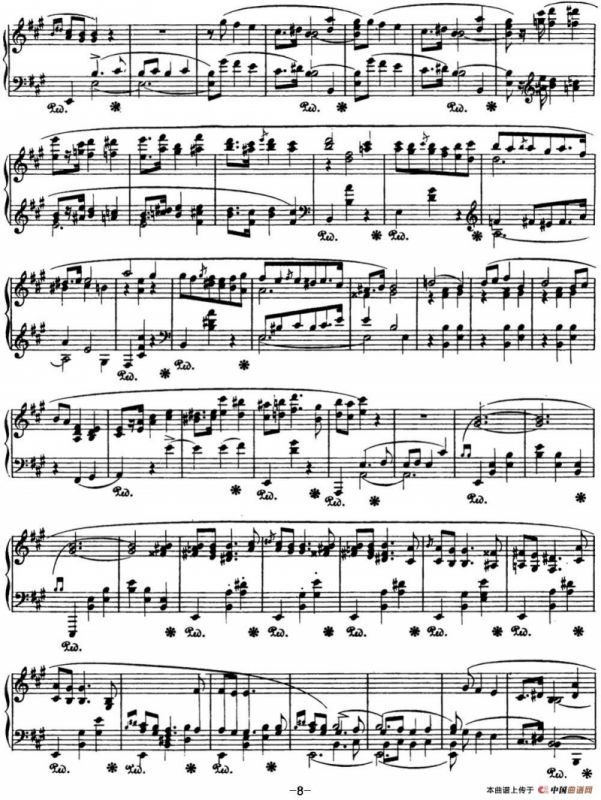 肖邦 波兰舞曲 Op.44 升f小调 Polonaise