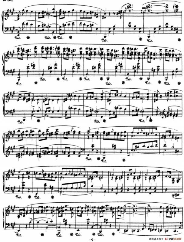 肖邦 波兰舞曲 Op.44 升f小调 Polonaise