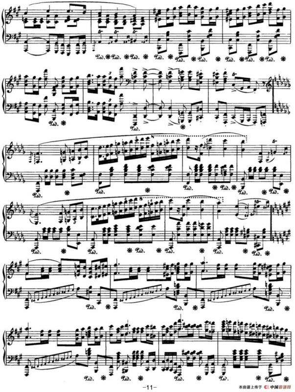 肖邦 波兰舞曲 Op.44 升f小调 Polonaise