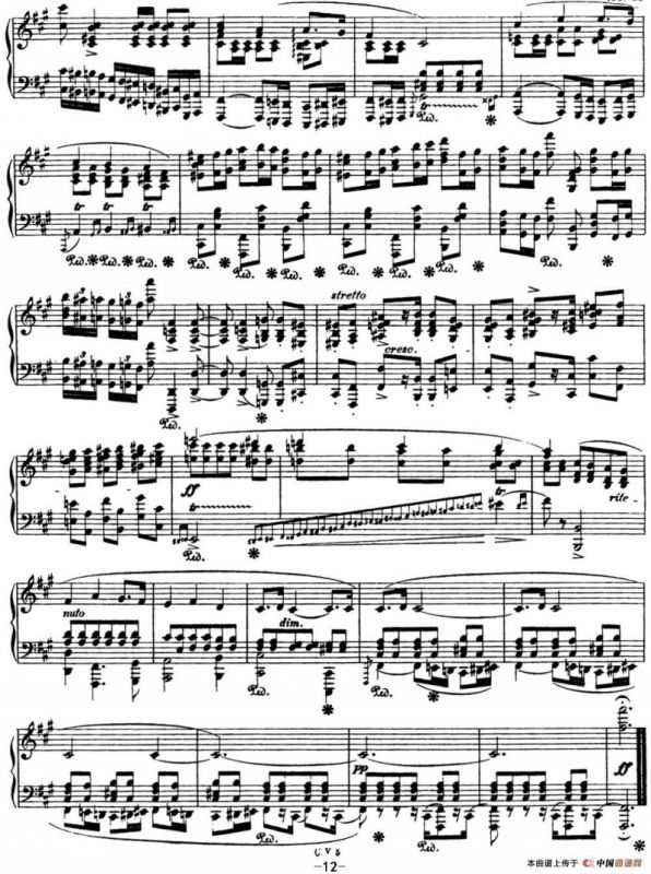 肖邦 波兰舞曲 Op.44 升f小调 Polonaise