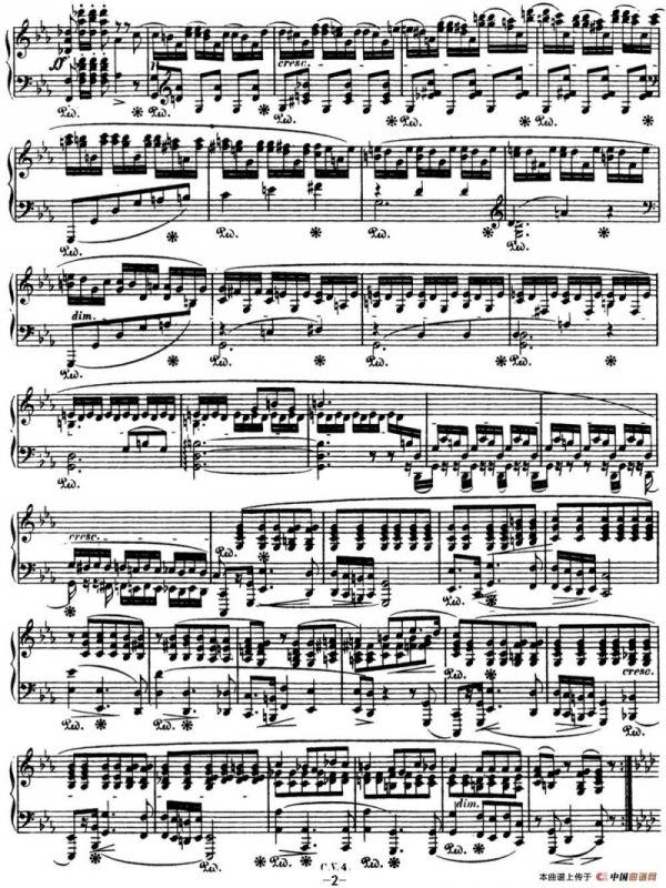 肖邦 波兰舞曲 Op.40 No.2 c小调 Polonaise