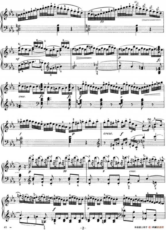 海顿 钢琴奏鸣曲 Hob XVI 52 in E-flat major