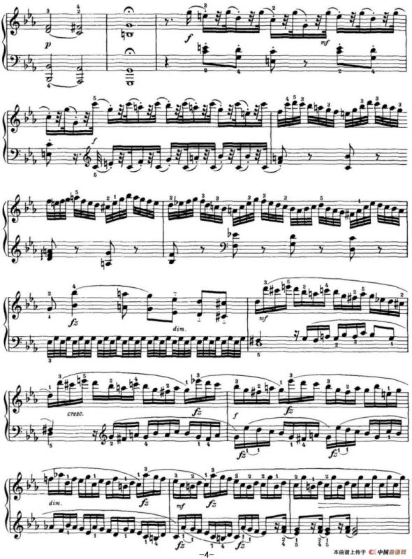 海顿 钢琴奏鸣曲 Hob XVI 52 in E-flat major