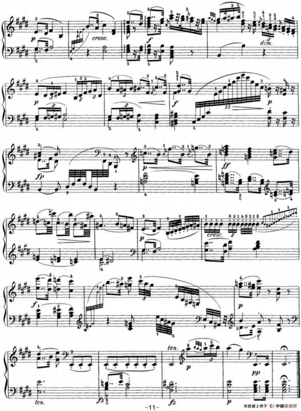 海顿 钢琴奏鸣曲 Hob XVI 52 in E-flat major