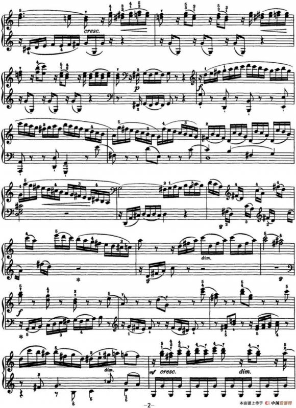 海顿 钢琴奏鸣曲 Hob XVI 50 in C major