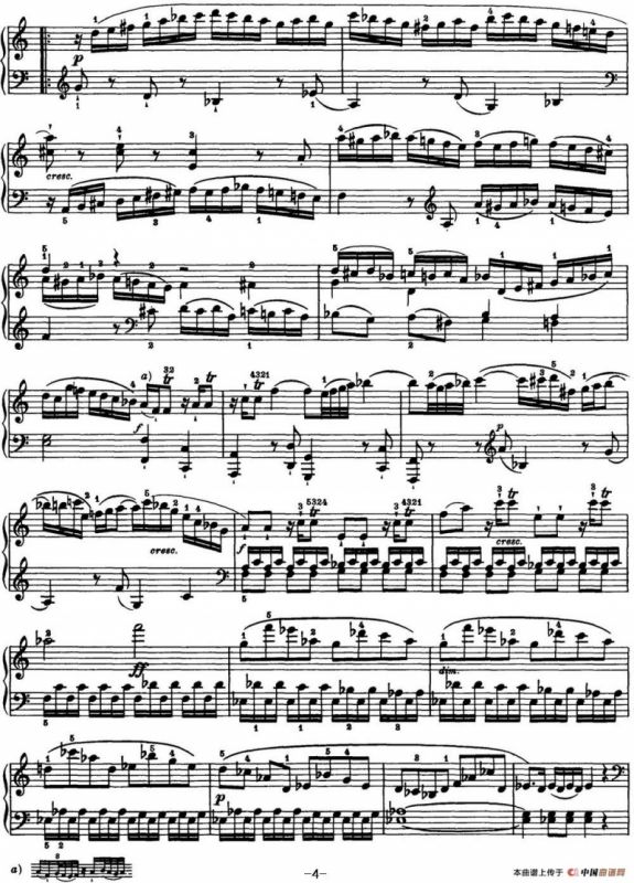 海顿 钢琴奏鸣曲 Hob XVI 50 in C major