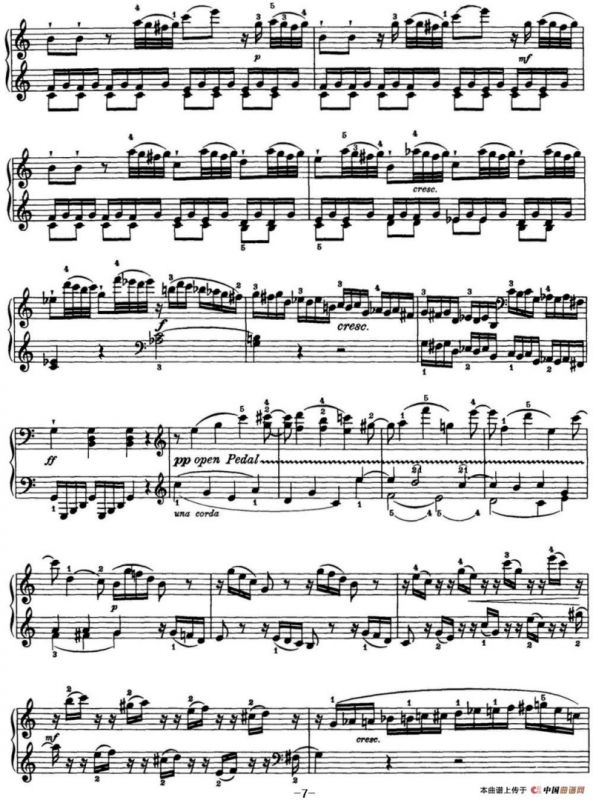 海顿 钢琴奏鸣曲 Hob XVI 50 in C major