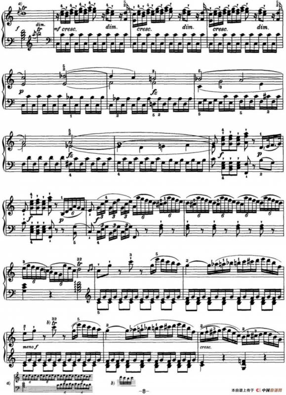 海顿 钢琴奏鸣曲 Hob XVI 50 in C major