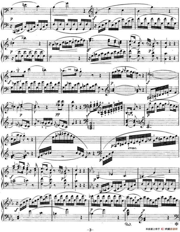 海顿 钢琴奏鸣曲 Hob XVI 48 in C major