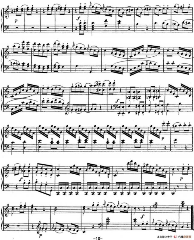 海顿 钢琴奏鸣曲 Hob XVI 48 in C major