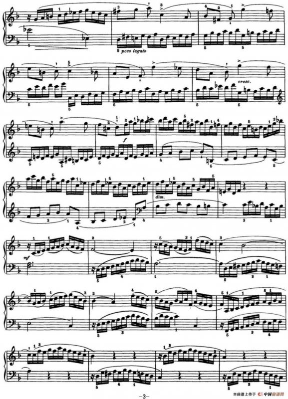 海顿 钢琴奏鸣曲 Hob XVI 47 in F major