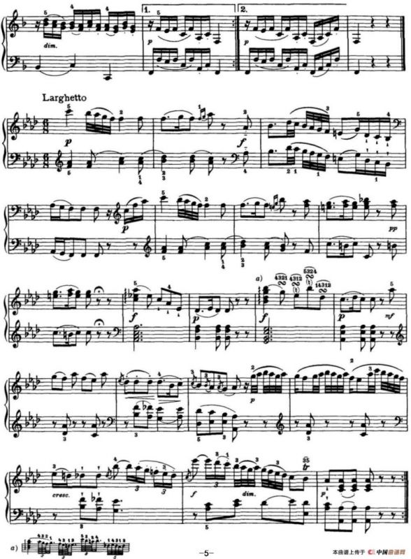 海顿 钢琴奏鸣曲 Hob XVI 47 in F major