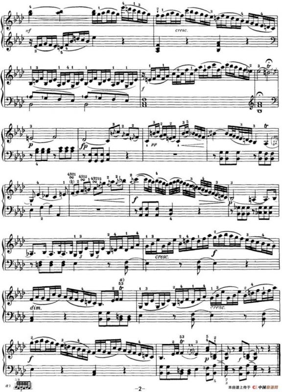 海顿 钢琴奏鸣曲 Hob XVI 46 Divertimento Ab major