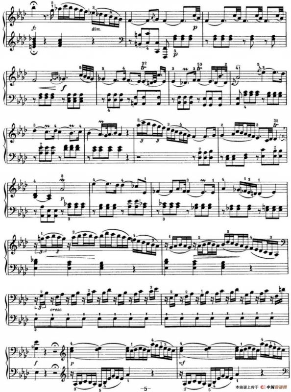 海顿 钢琴奏鸣曲 Hob XVI 46 Divertimento Ab major