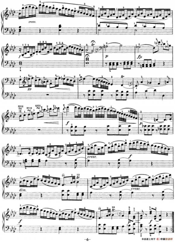 海顿 钢琴奏鸣曲 Hob XVI 46 Divertimento Ab major