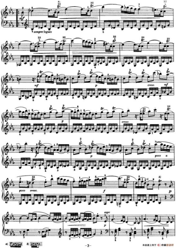 海顿 钢琴奏鸣曲 Hob XVI 45 Divertimento Eb major