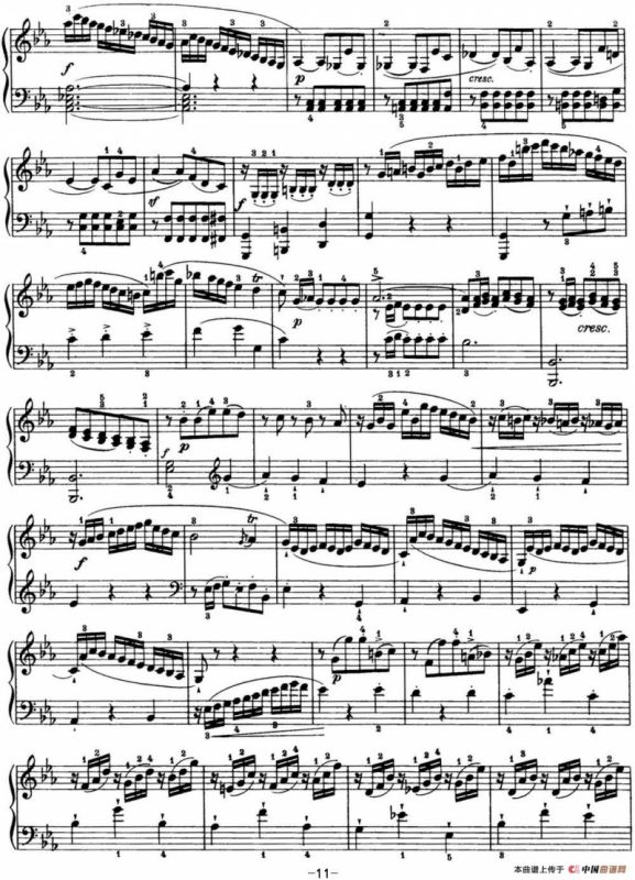 海顿 钢琴奏鸣曲 Hob XVI 45 Divertimento Eb major