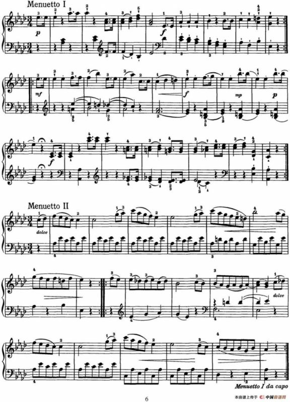 海顿 钢琴奏鸣曲 Hob XVI 43 in A-flat major