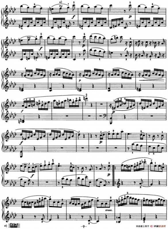 海顿 钢琴奏鸣曲 Hob XVI 43 in A-flat major