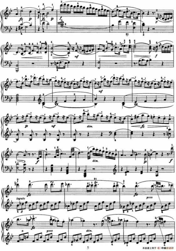 海顿 钢琴奏鸣曲 Hob XVI 41 in B-flat major