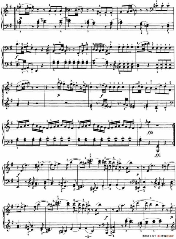 海顿 钢琴奏鸣曲 Hob XVI 40 in G major