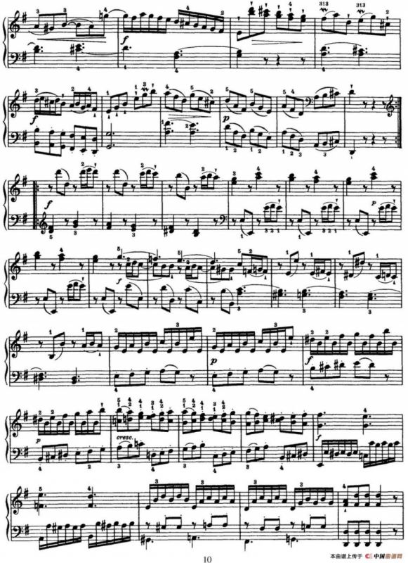 海顿 钢琴奏鸣曲 Hob XVI 39 in G major