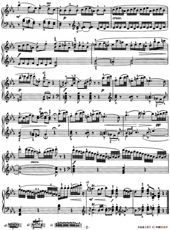 海顿 钢琴奏鸣曲 Hob XVI 38 in E-flat major