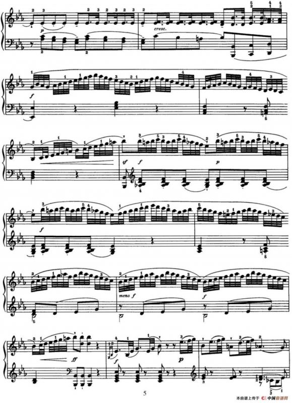 海顿 钢琴奏鸣曲 Hob XVI 38 in E-flat major