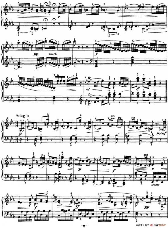 海顿 钢琴奏鸣曲 Hob XVI 38 in E-flat major