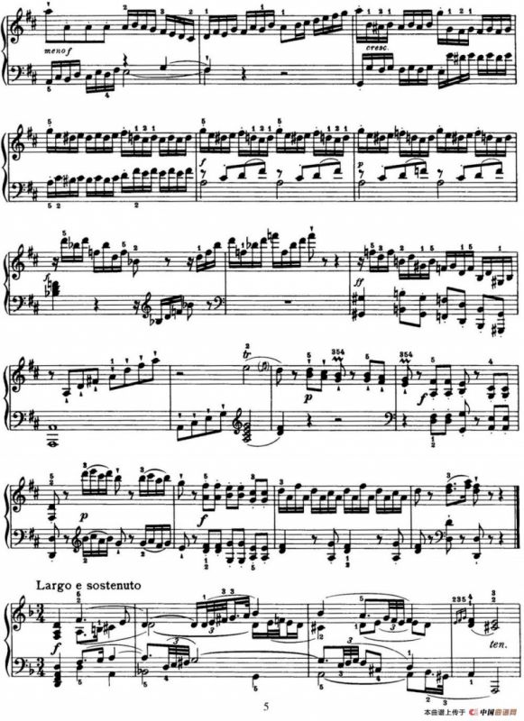 海顿 钢琴奏鸣曲 Hob XVI 37 in D major