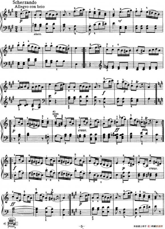 海顿 钢琴奏鸣曲 Hob XVI 36 in C-sharp minor