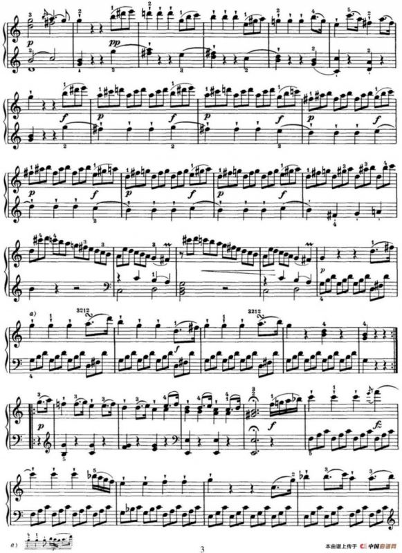 海顿 钢琴奏鸣曲 Hob XVI 35 in C major