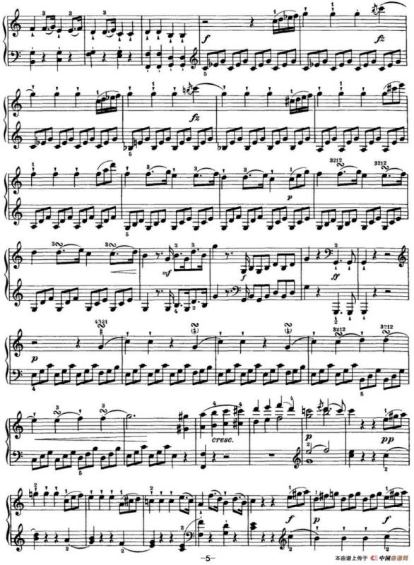 海顿 钢琴奏鸣曲 Hob XVI 35 in C major